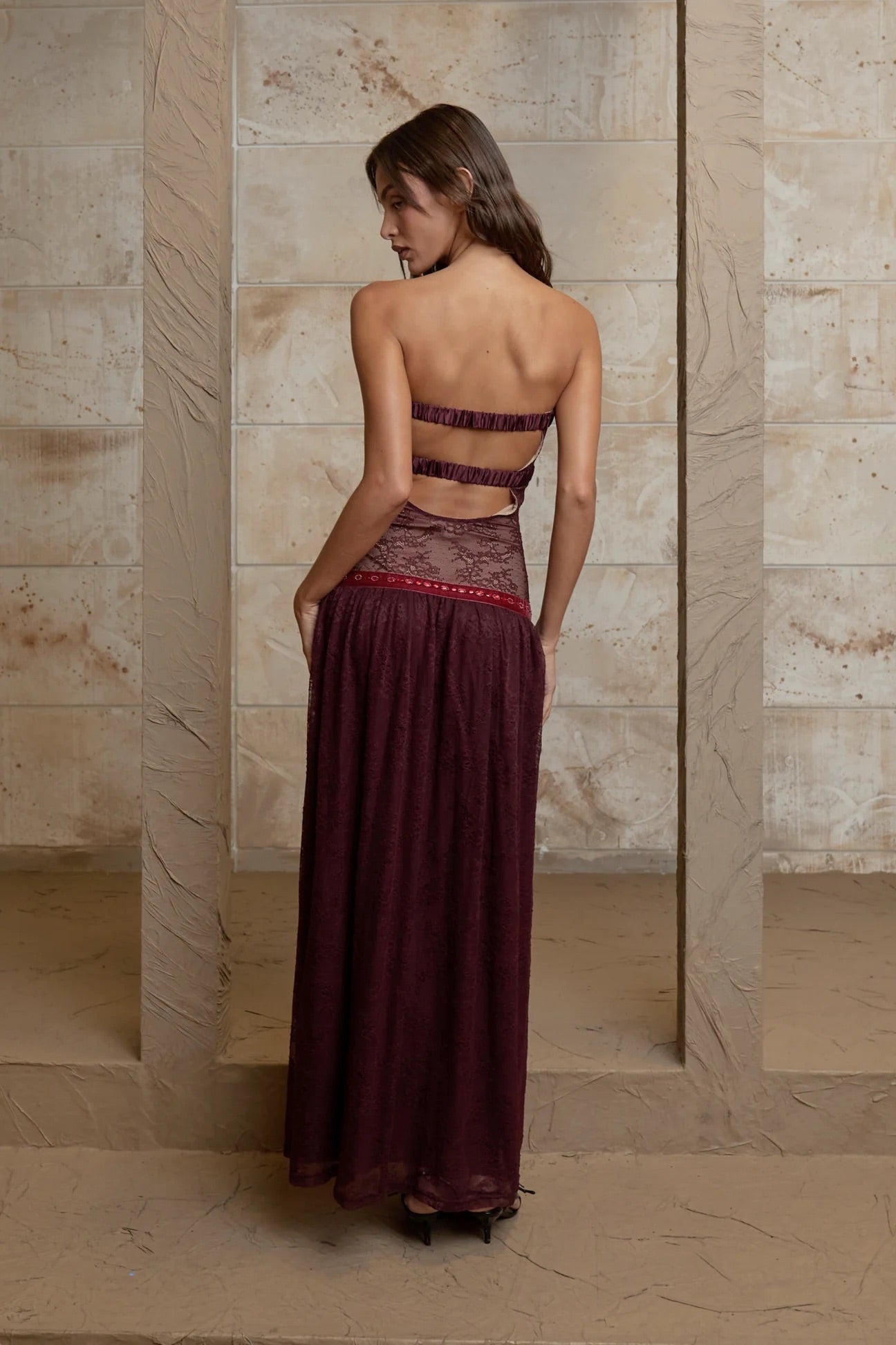 Bordeaux Colette Dress